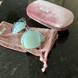 Miu Miu SMU 56R Butterfly Sunglasses